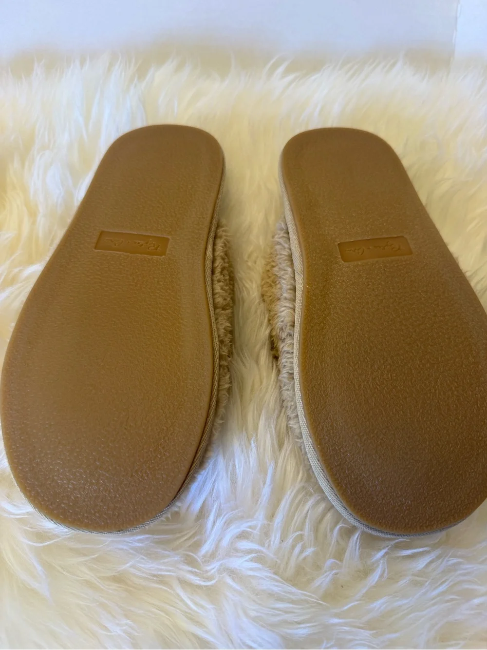Rylee + Cru Cozy Bear Kids Slippers - Light Brown Plush